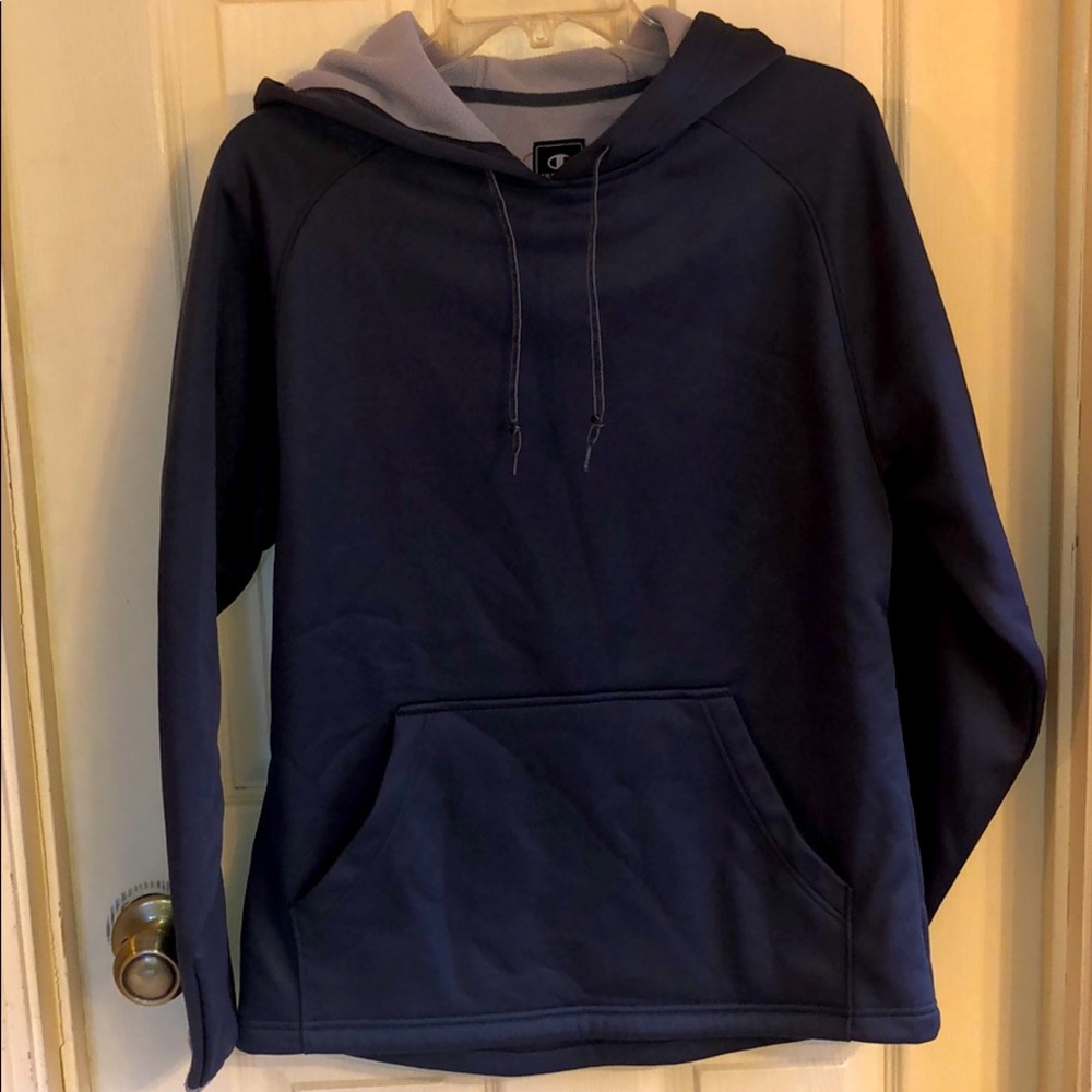 CHAMPION Grey Poly Hoodie S